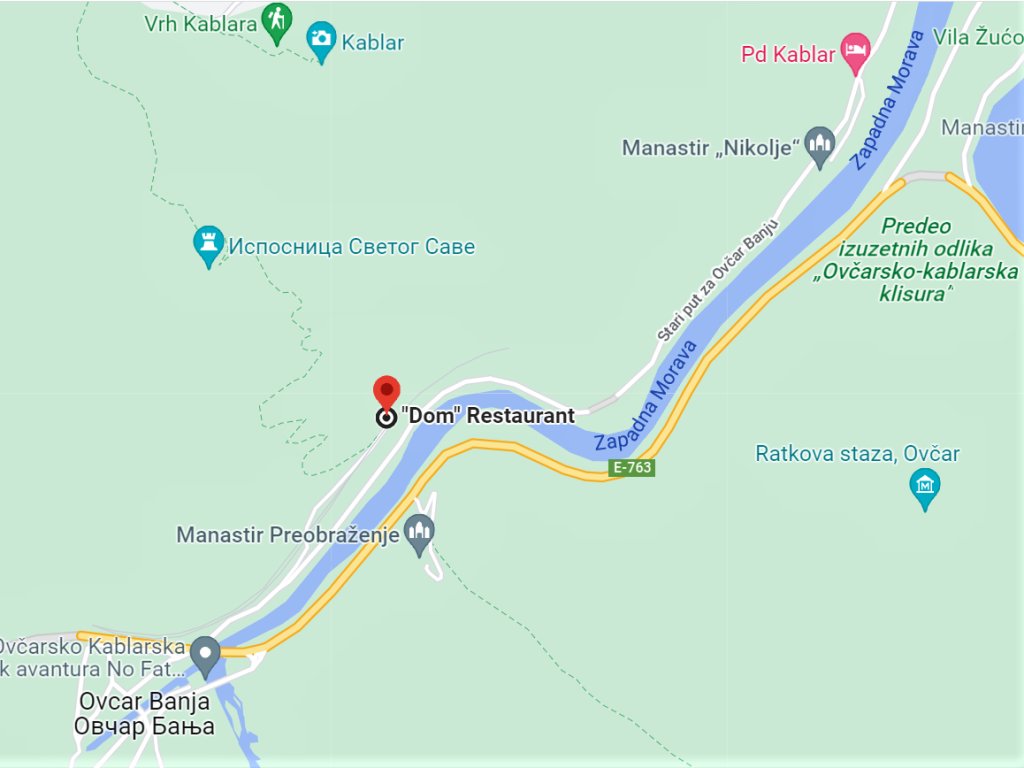 VF Turčinovac - Planinarski dom na mapi